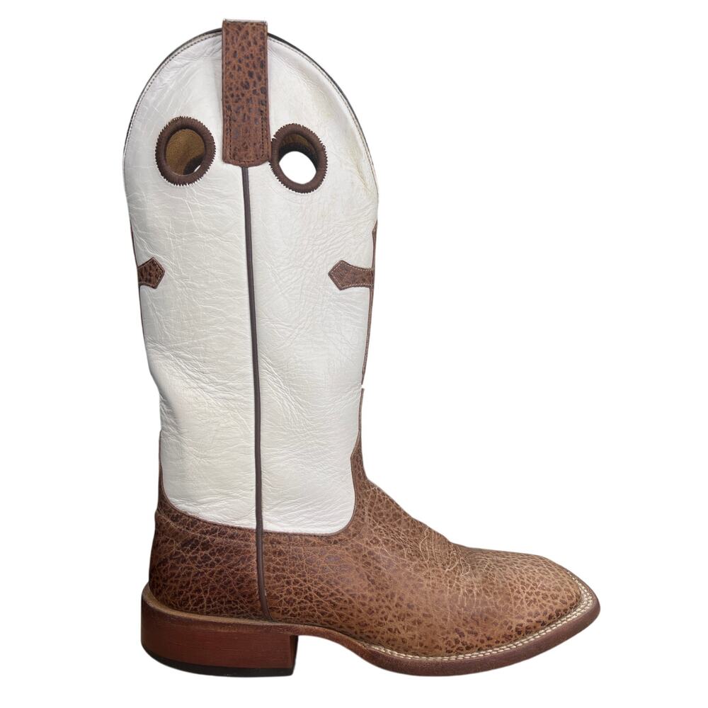 Anderson Bean Horsepower Men’s White Cross Cowboy Boots Size US 8 D